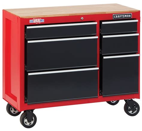 craftsman 26.5 in 6 drawer steel rolling tool cabinet youtube|craftsman tool box clearance.